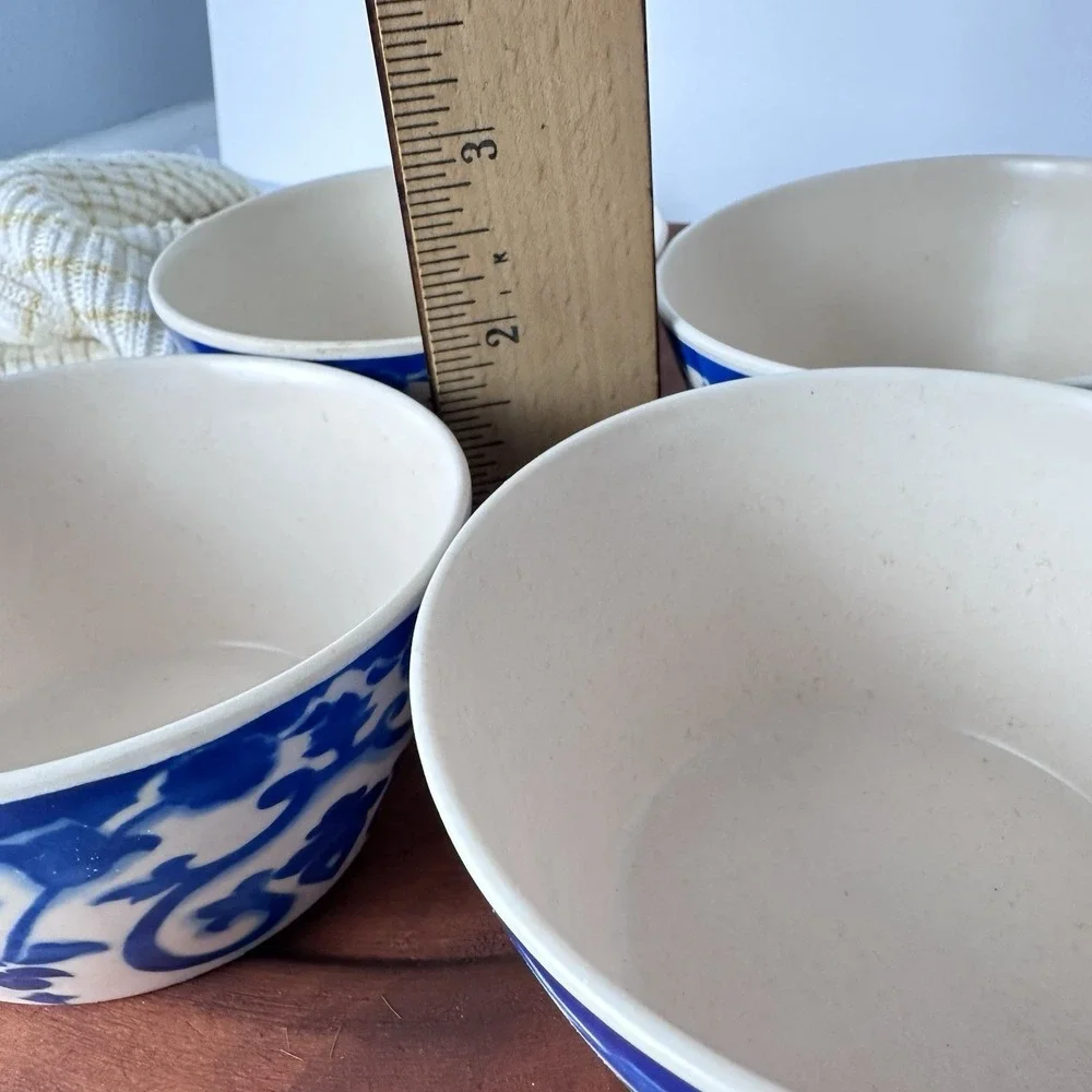 4 Blue & White Patina Vie 
